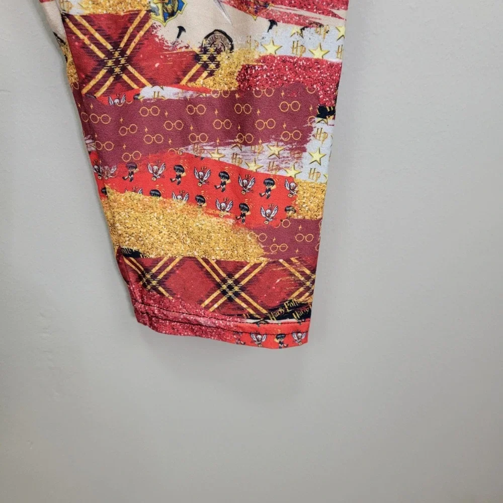 P&S Designs Wizard Print Polyester Spandex Ankle Leggings Tall And Curvy - Picture 4 of 6